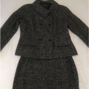 Banana Republic black/white blend suit!
